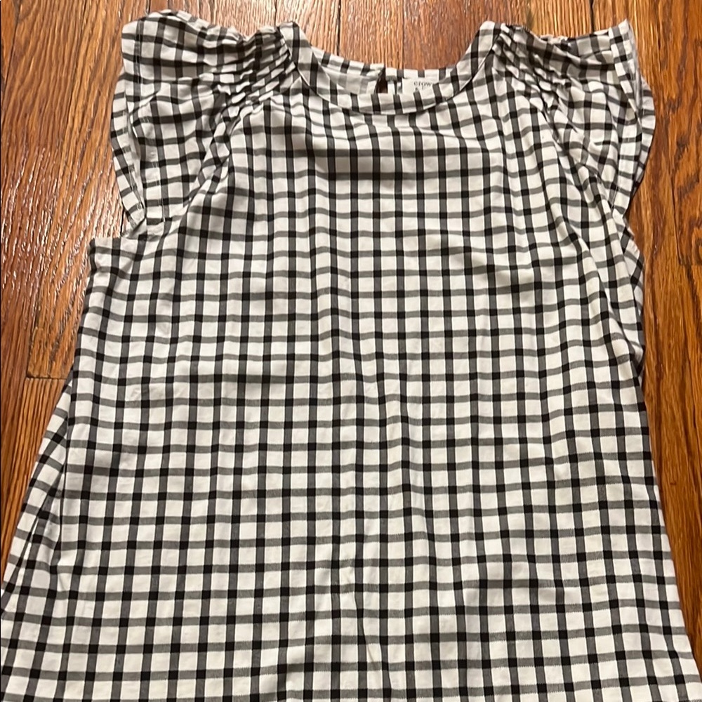 Black and White Checkered Top